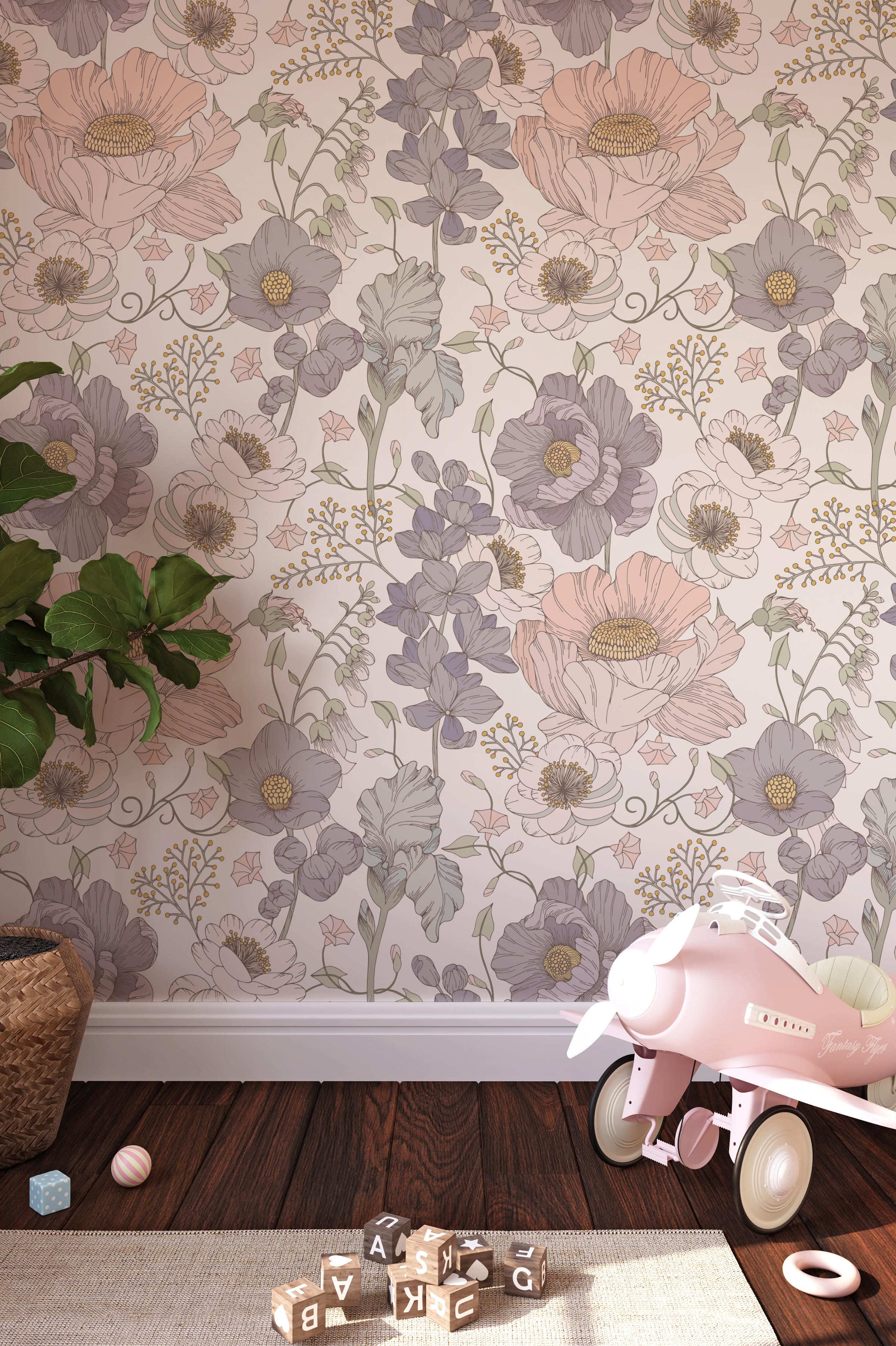 Pastel Wallpaper Ideas for a Modern Nursery: Soft, Playful Designs for ...