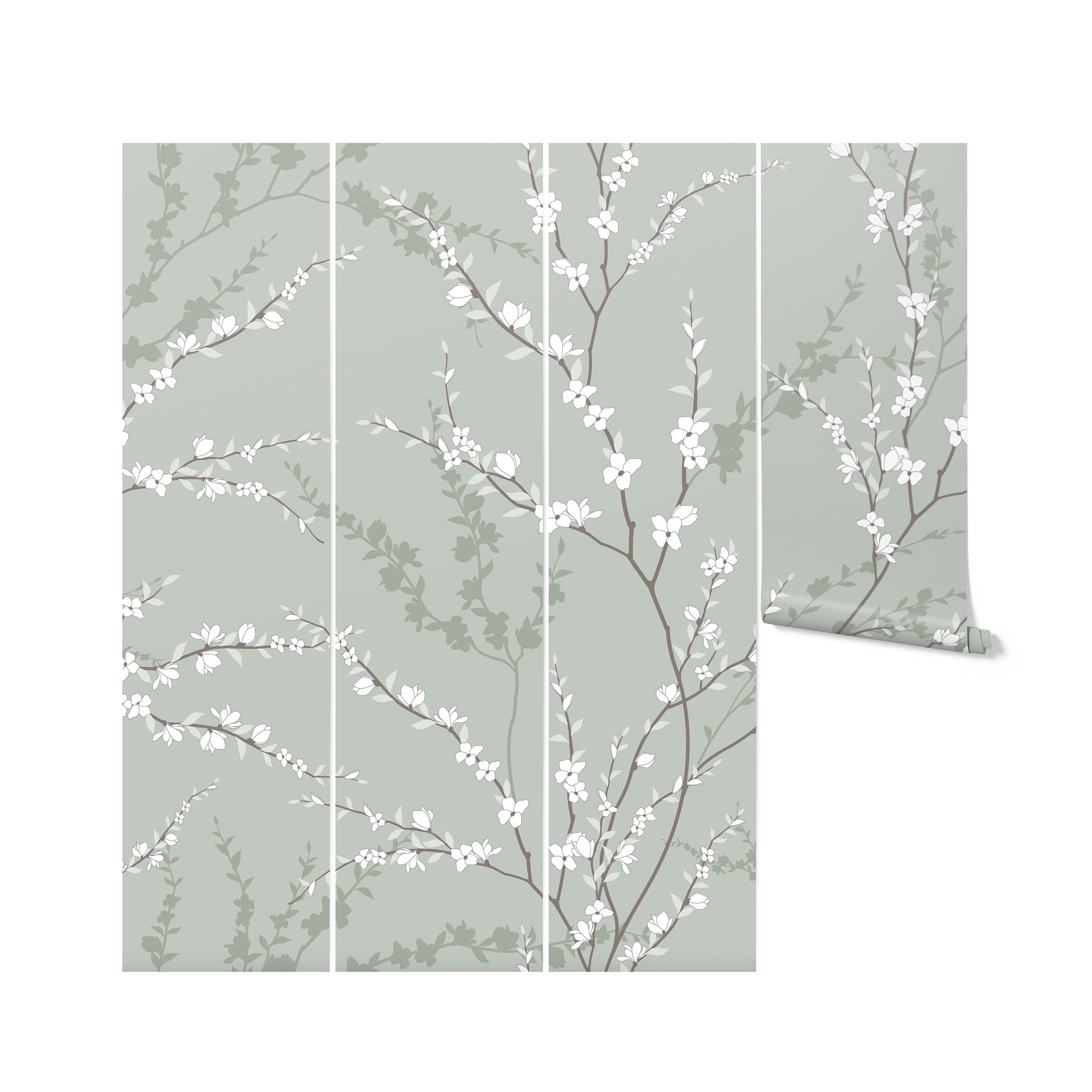 Enchanted Blossoms Wallpaper - 100" – Timberlea Interiors