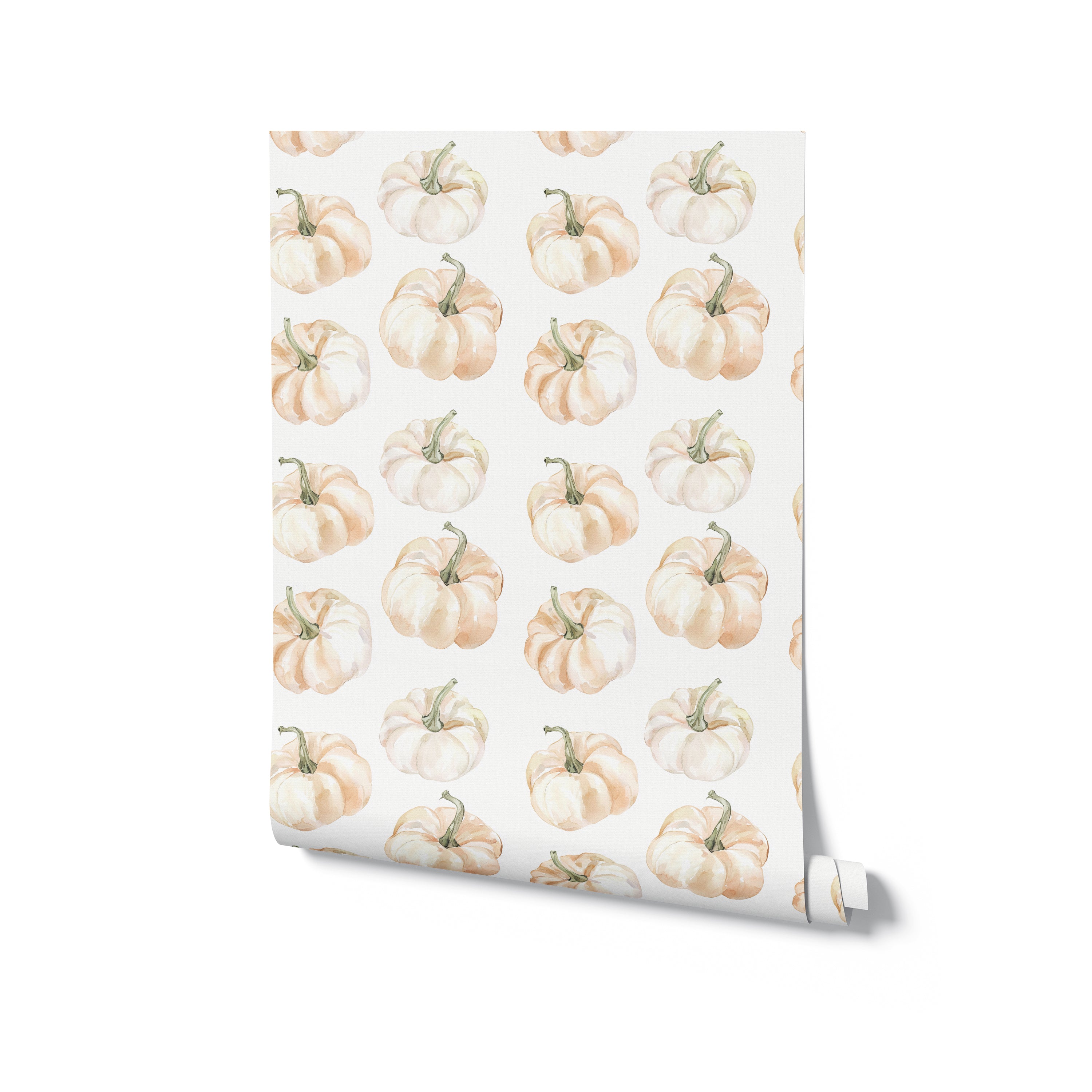 Watercolour Pumpkin Wallpaper – Timberlea Interiors