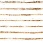 Close-up view of Gold Stripes Wallpaper featuring horizontal stripes with a rich texture resembling brushed gold and white, creating a luxurious and dynamic visual effect