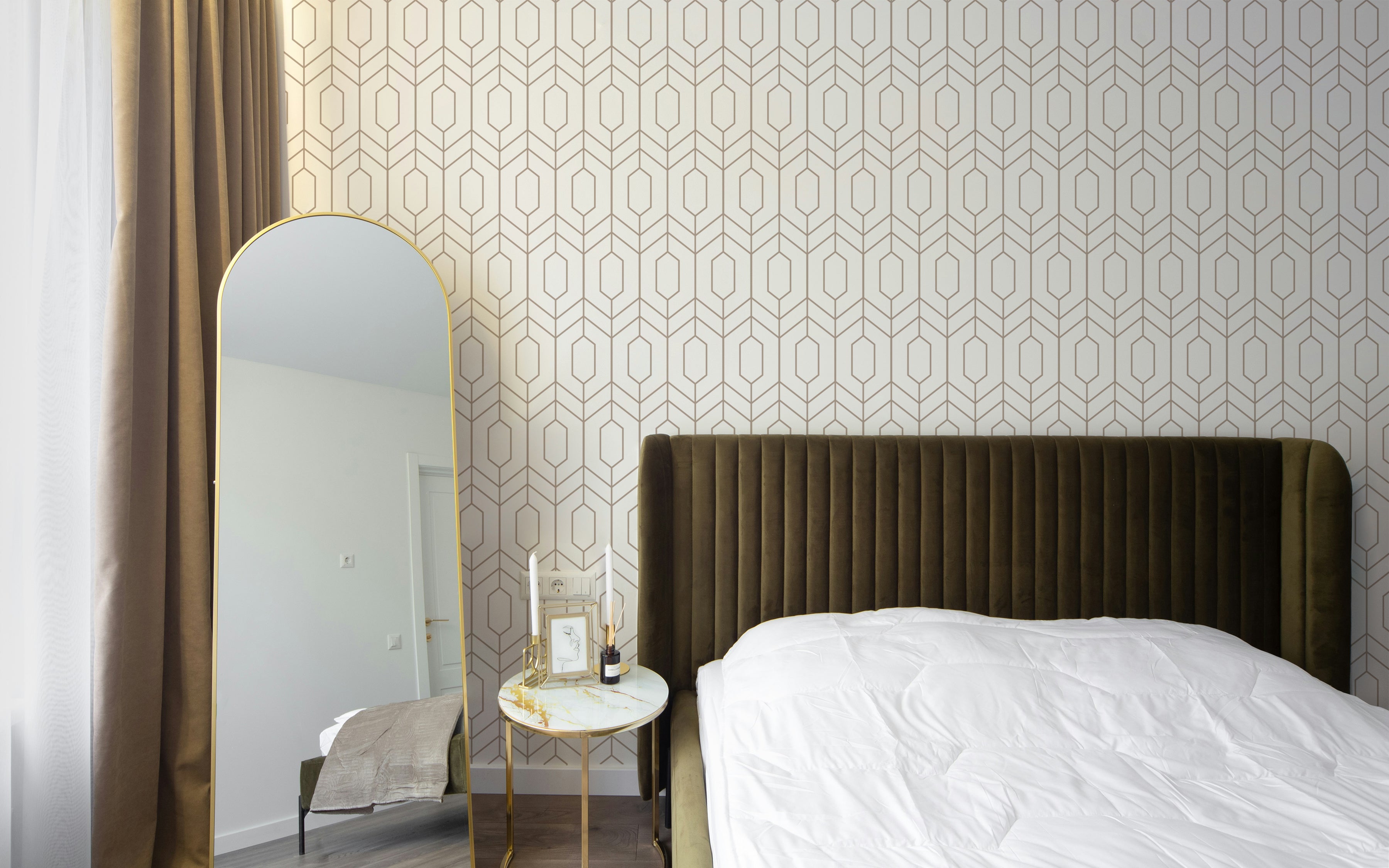 How to Style Art Deco Wallpaper in a Modern Home