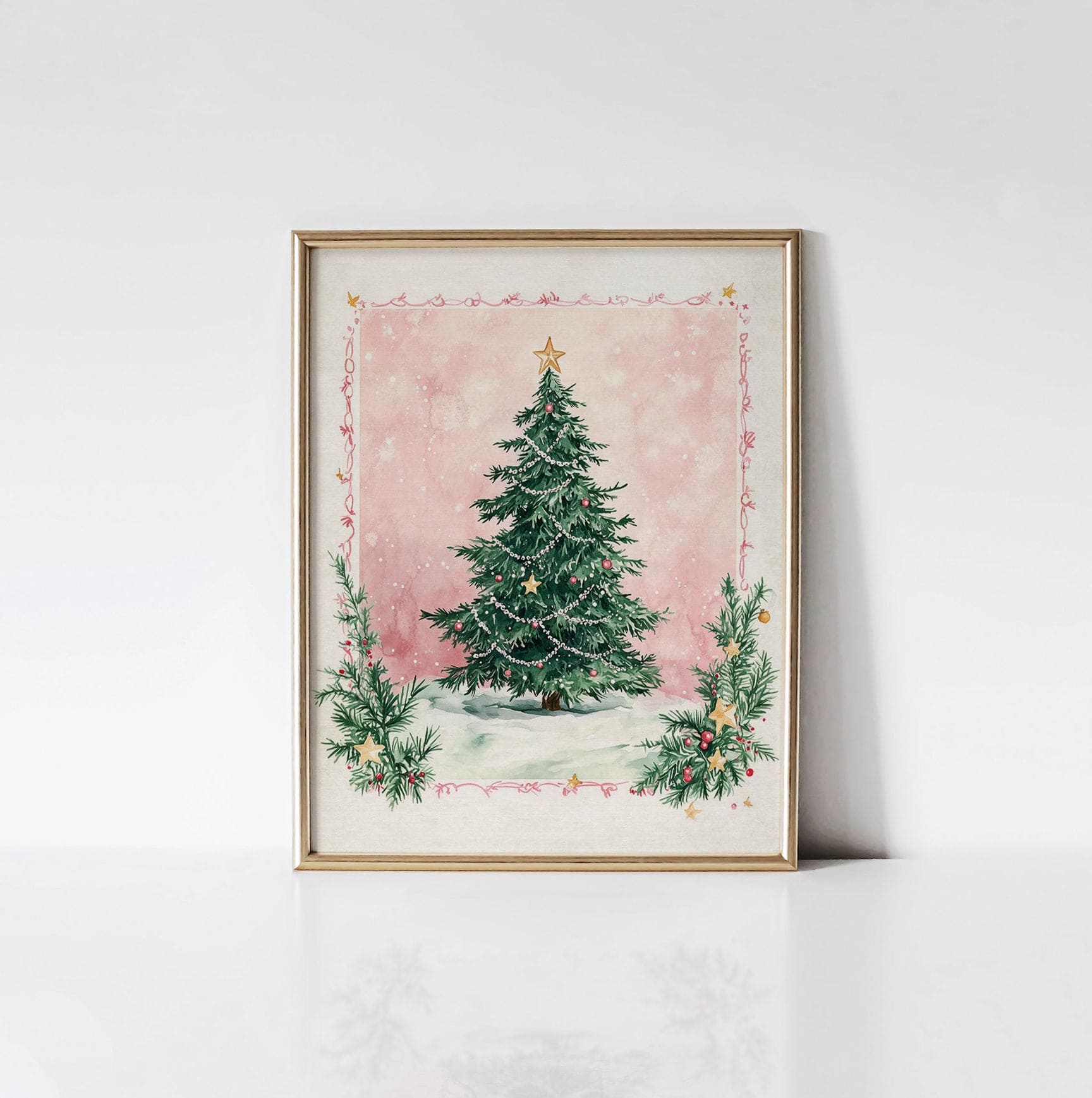 Frosted Evergreen - Timberlea Art Print