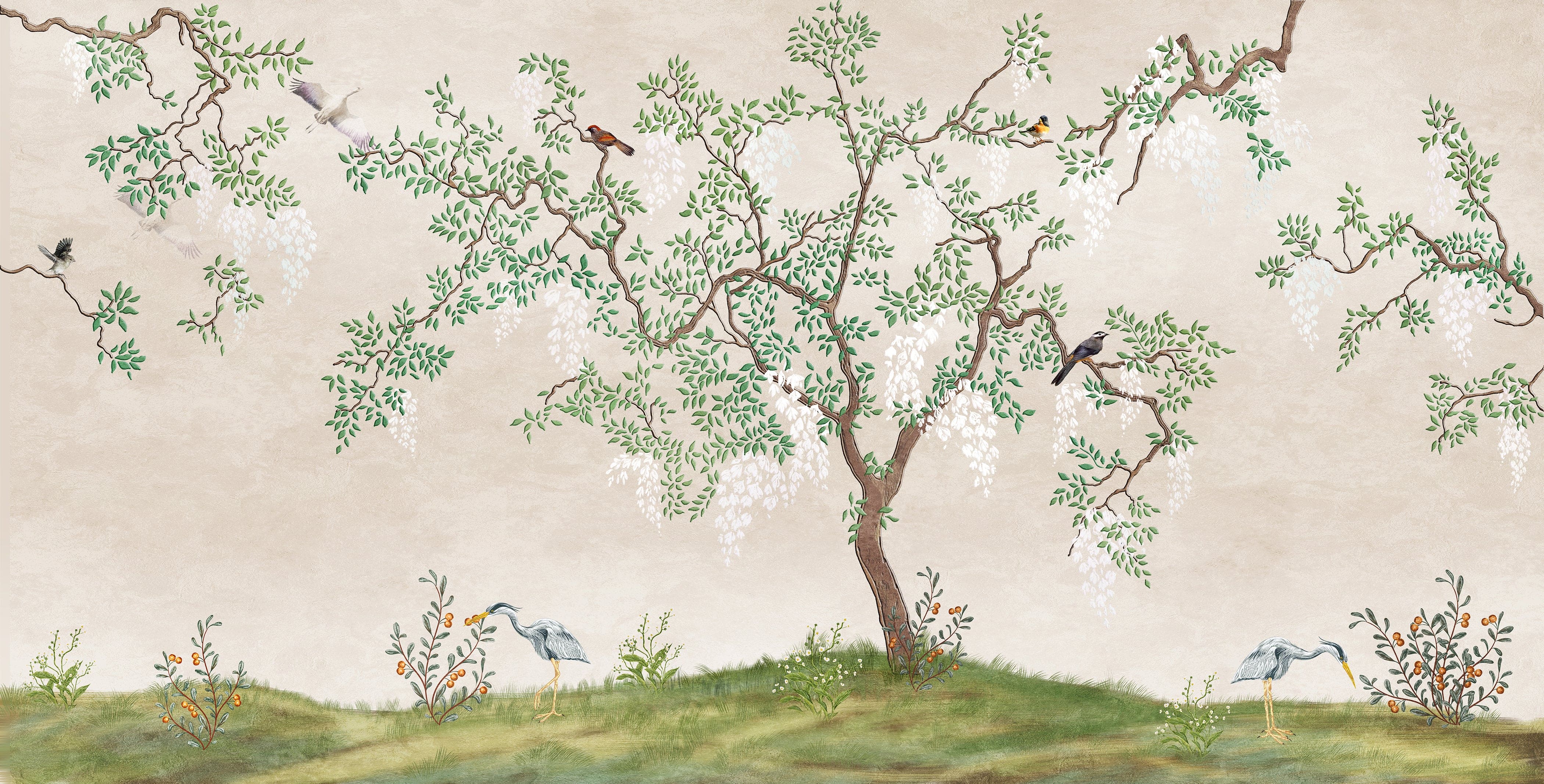 Chinoiserie - Wallpaper Mural – Timberlea Interiors