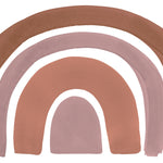 A minimalist design featuring broad arches in shades of brown and pink. The simple yet stylish pattern depicts a trio of arches with a watercolor texture, creating a serene and modern aesthetic.