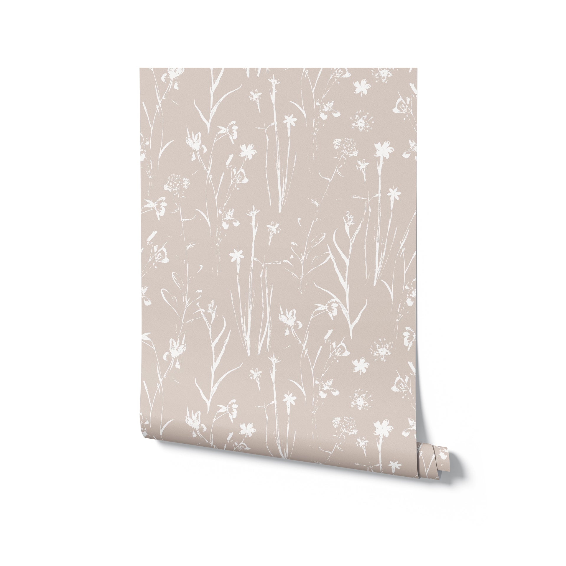 Timberlea Wallpaper.Peel and Stick Wallpaper. Subtle Meadow Floral Wallpaper.  – Timberlea Interiors