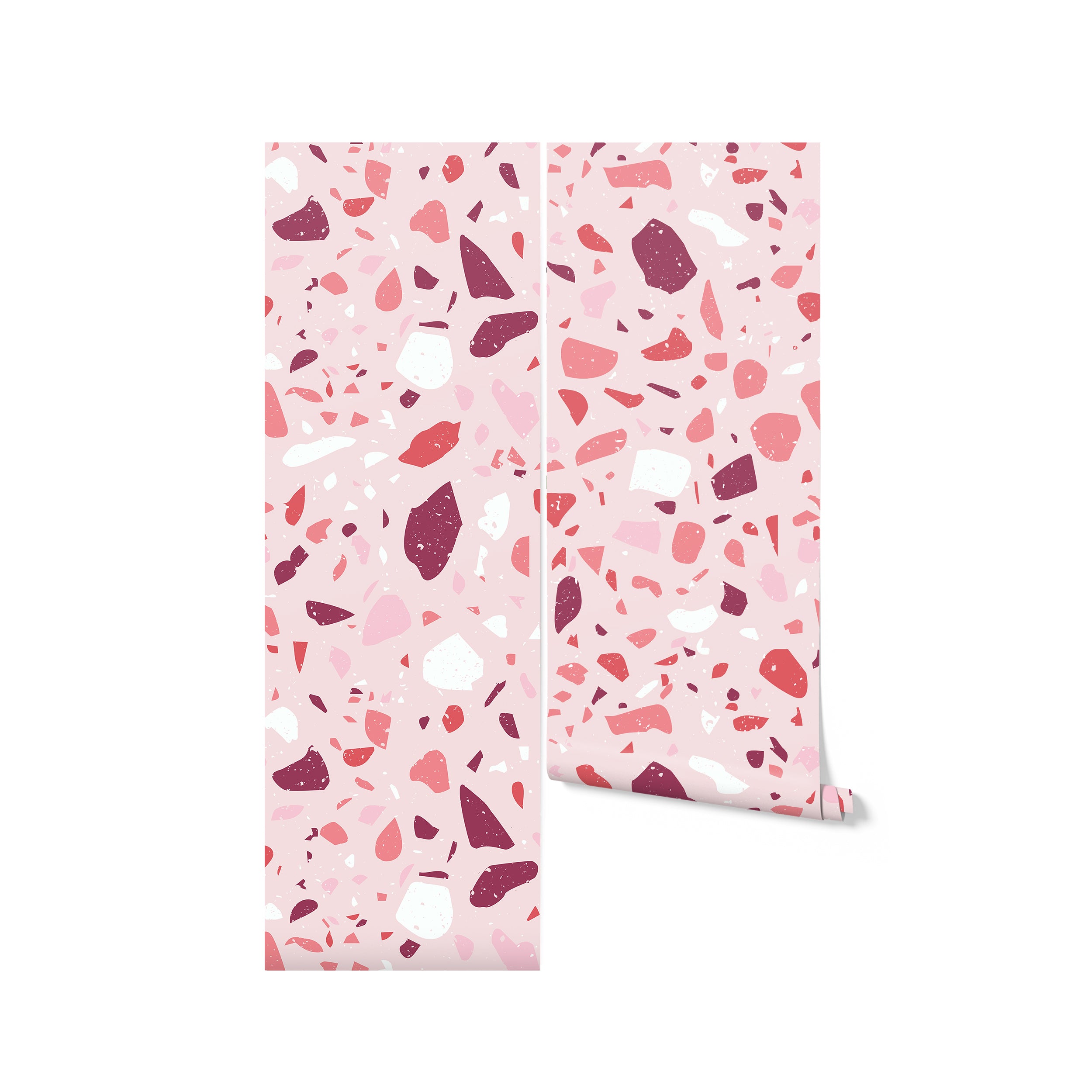 Roll of Kids Wallpaper - Bubble Gum Terrazzo pattern