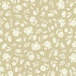 Beige background with white floral pattern