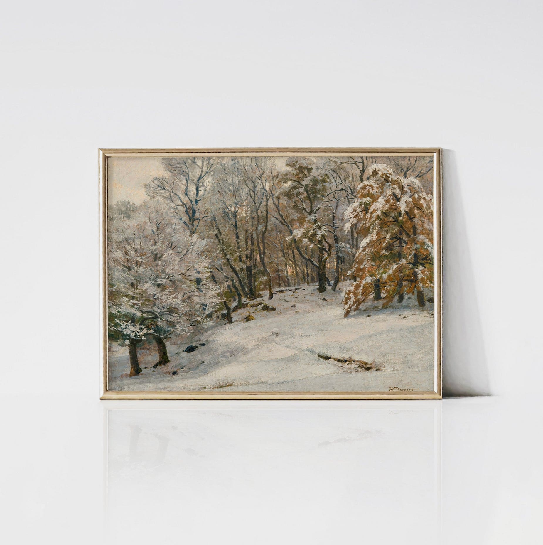 A Winter’s Day - Vintage Art Print