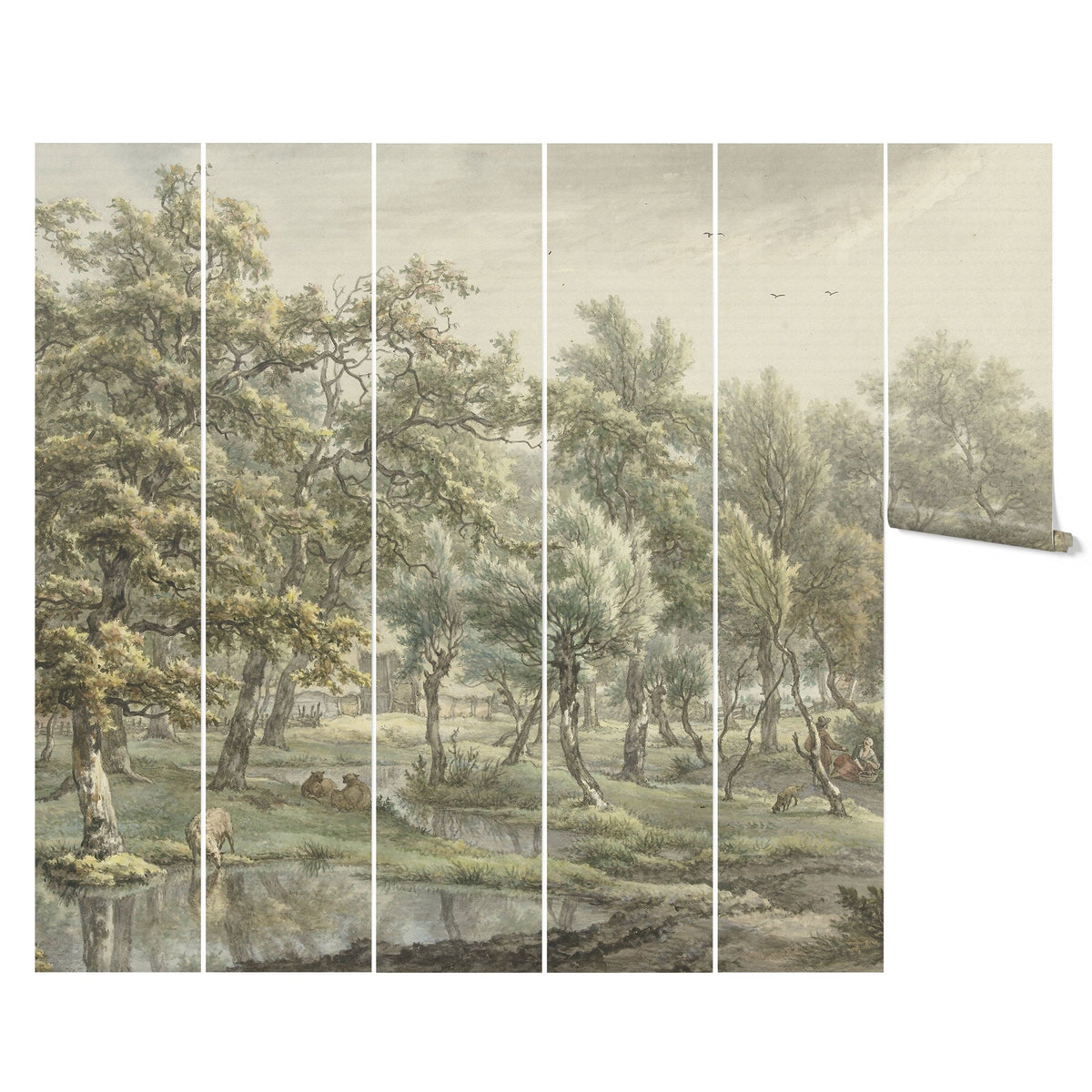 Vintage Landscape Mural Wallpaper – Timberlea Interiors