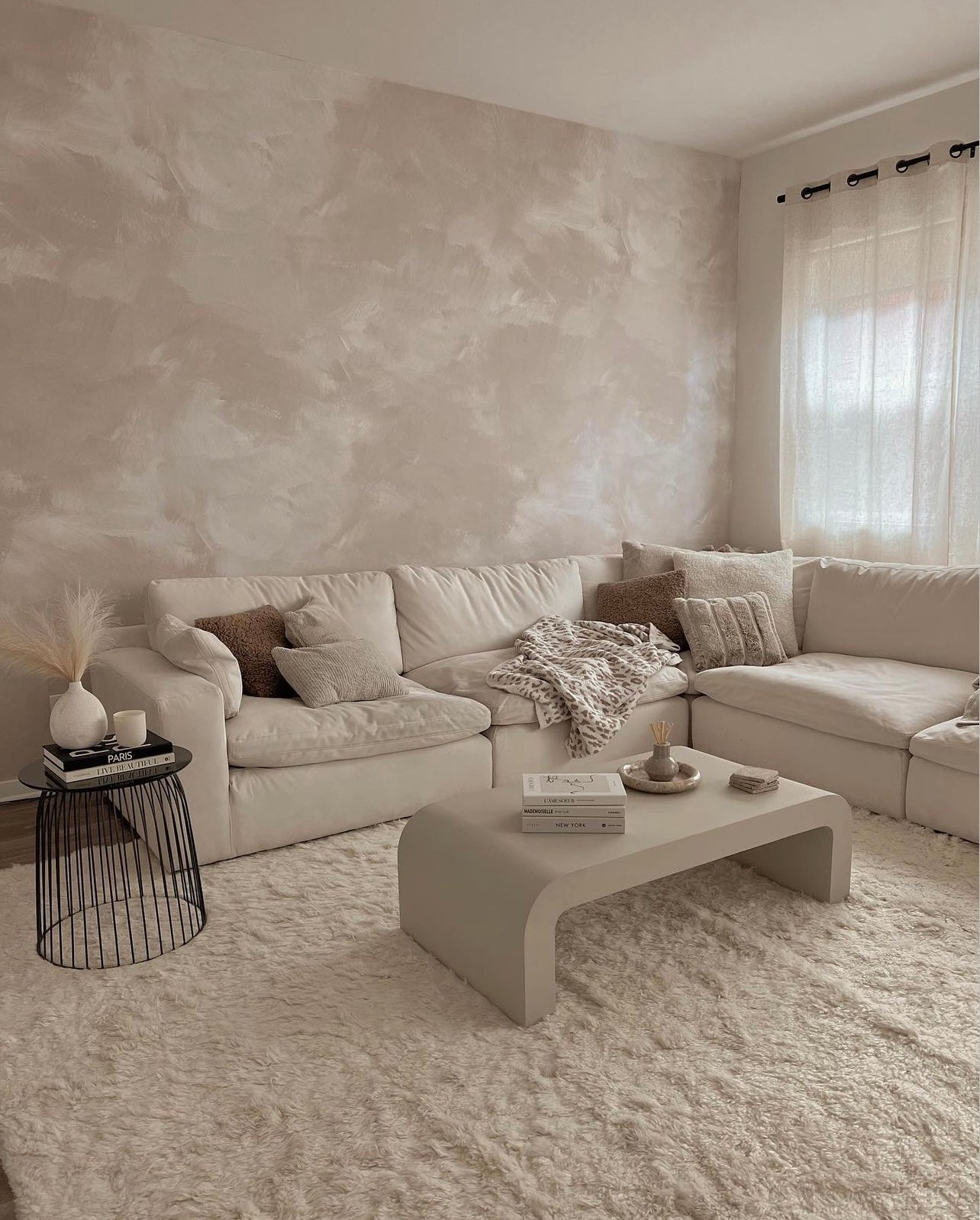wallpaper, peel and stick wallpaper, Home decor, brush stroke wallpaper, living room wallpaper, Beige wallpaper, 