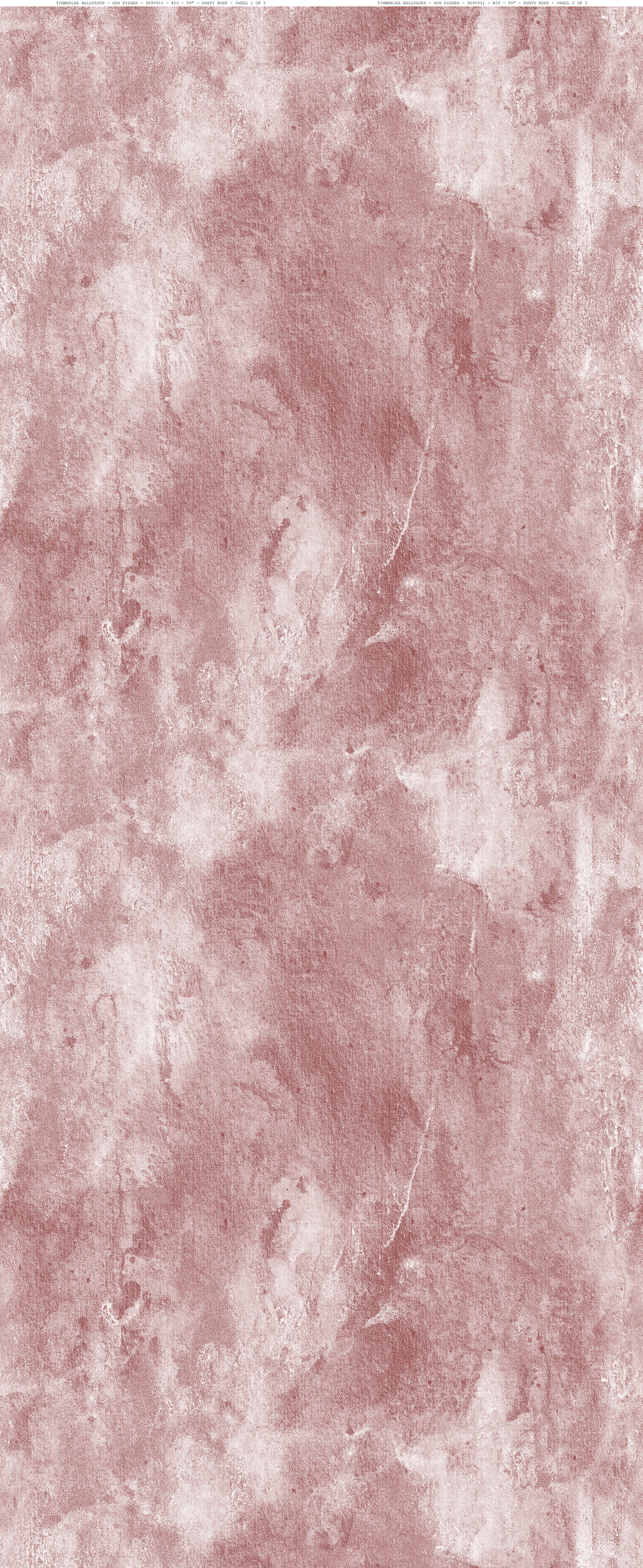 A textural close-up of the Dusty Rose Limewash Wallpaper, exhibiting a rich, velvety rose color with subtle variations and a plaster-like effect that exudes rustic elegance and warmth.