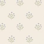 Pattern of small floral designs on a light beige background