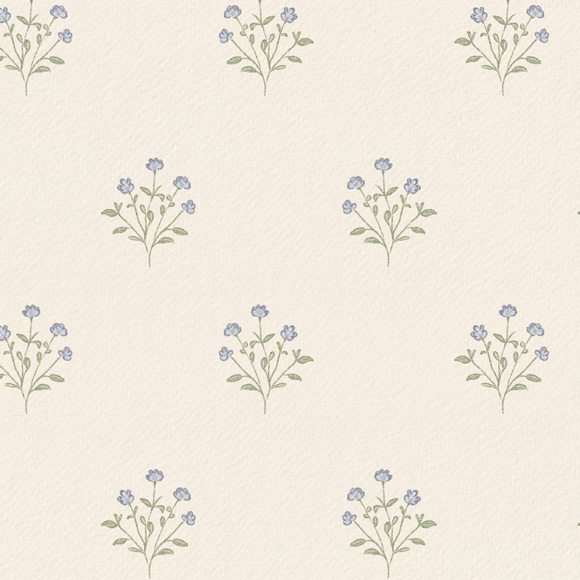 Pattern of small floral designs on a light beige background