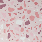 Close-up of Bubble Gum Terrazzo Wallpaper pattern