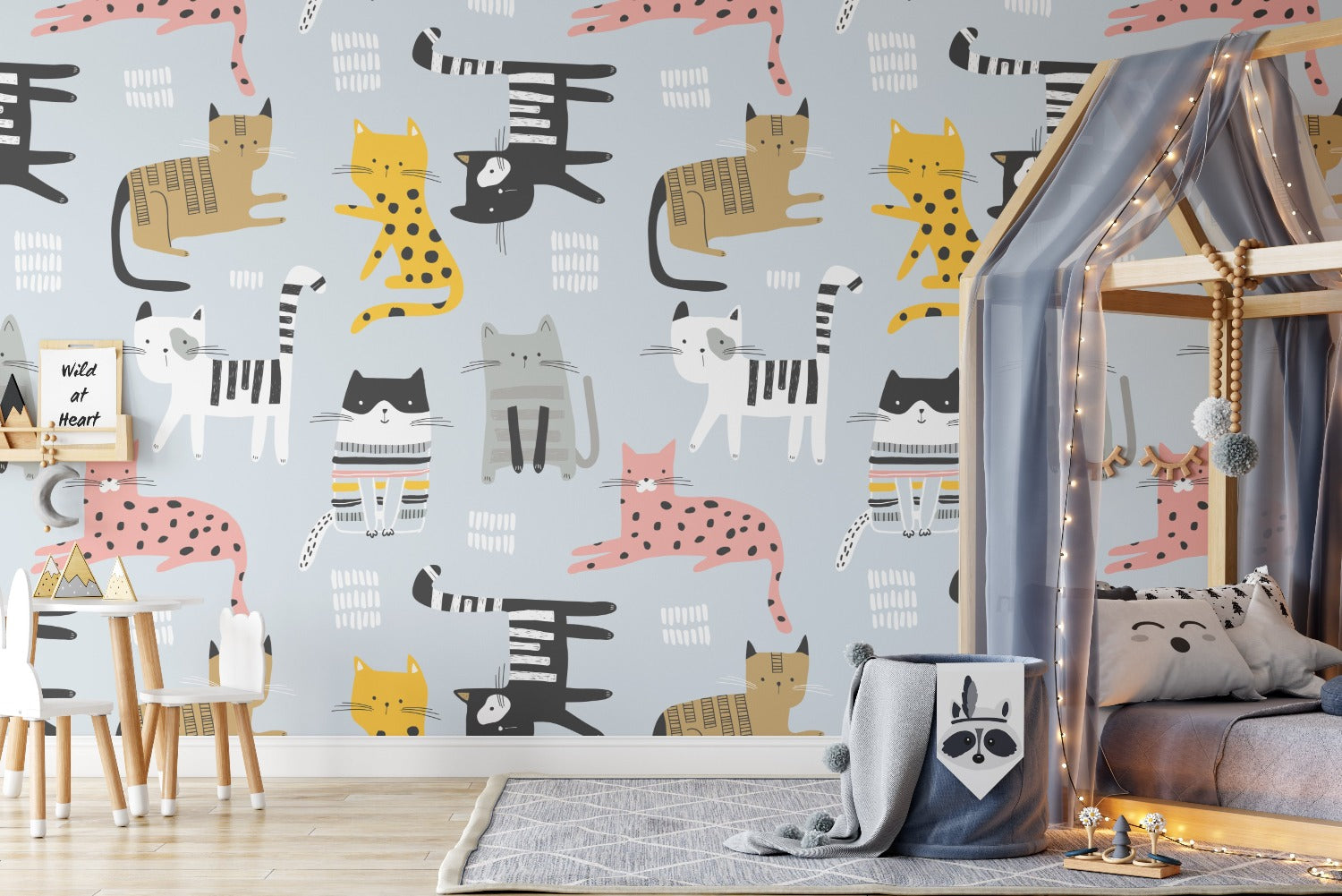 Cats Peel and Stick Wallpaper  Removable Self adhesive Traditional