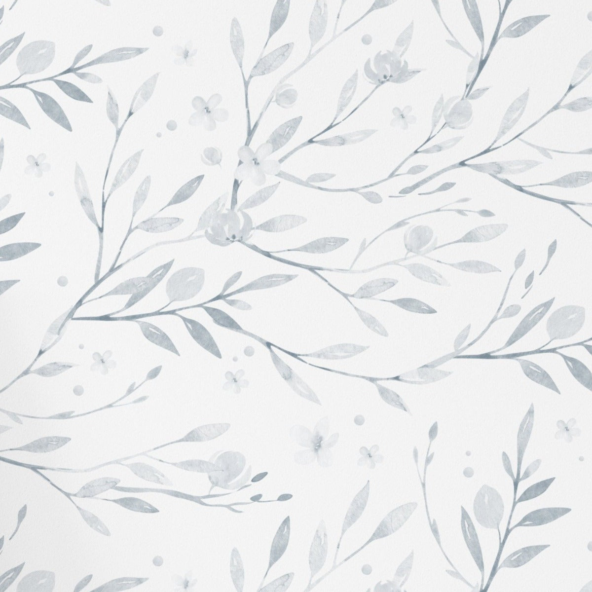 A graceful roll of Watercolour Spring Bird - Pale Blue wallpaper displaying a whimsical design of birds and foliage in light blue hues, perfect for bringing a touch of spring and tranquility into a home interior.