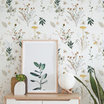 wallpaper, peel and stick wallpaper, Home decor, floral wallpaper, Aerie floral wallpaper, Multicolor wallpaper, Bedroom wallpaper
