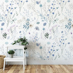 wallpaper, peel and stick wallpaper, Home decor, Aerie floral wallpaper, Multi color wallpaper, bedroom wallpaper, floral wallpaper, 