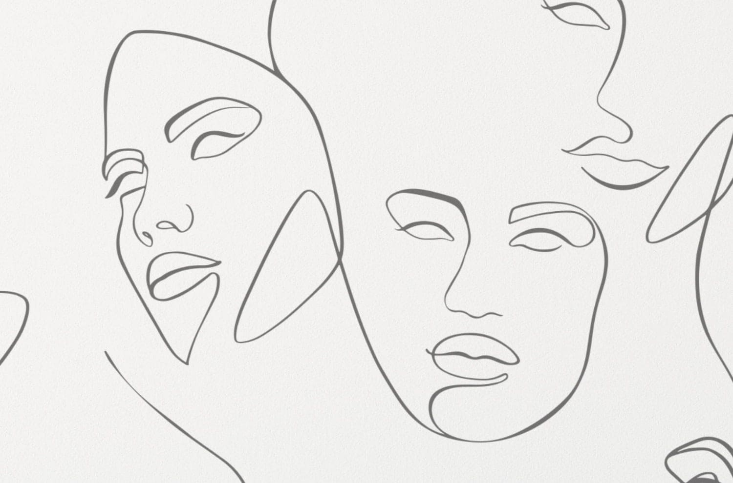 Abstract and Minimal Wallpaper - Line Art III – Timberlea Interiors
