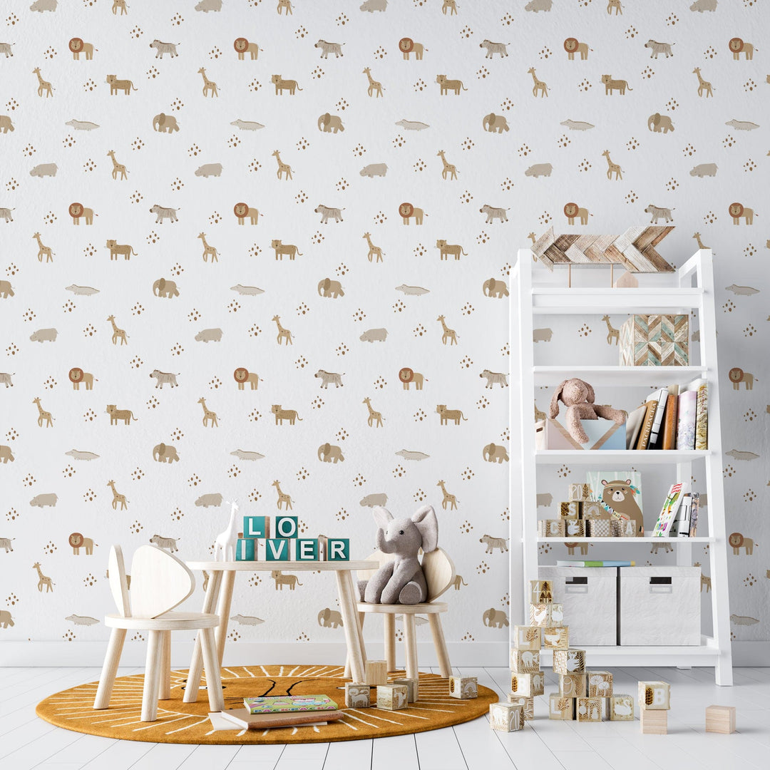 Safari Animal Wallpaper – Timberlea Interiors