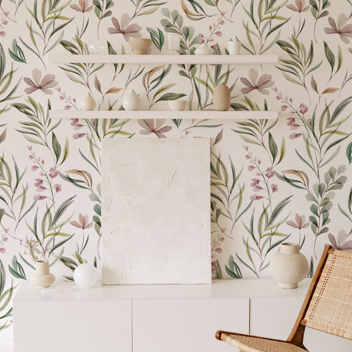 Botanical Floral Wallpaper – Timberlea Interiors