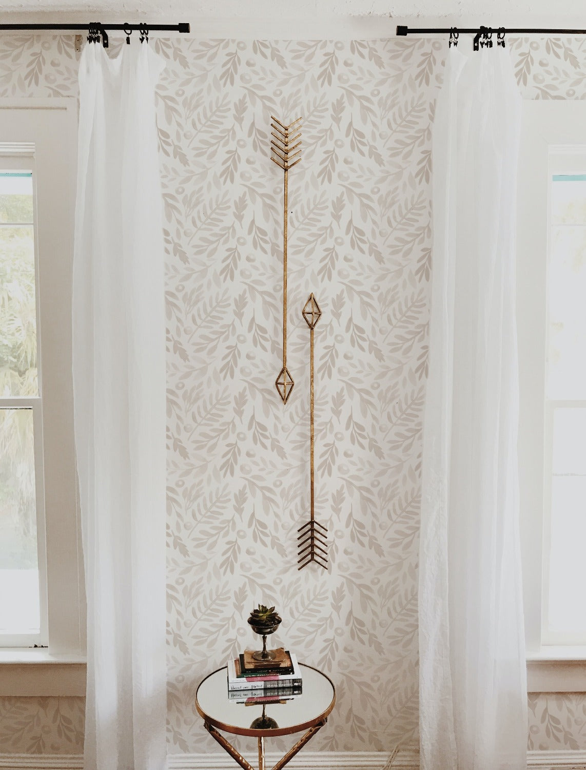 wallpaper, peel and stick wallpaper, Home decor, subtle botanica wallpaper, Floral wallpaper, bedroom wallpaper, linen wallpaper,