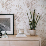 wallpaper, peel and stick wallpaper, Home decor, floral wallpaper, boho winter floral wallpapers, linen wallpaper, bedroom wallpapers,