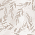 Elegant Shimmering Beige Floral Wallpaper featuring soft beige leaves with subtle shimmer details on a neutral background, adding a sophisticated touch to home decor