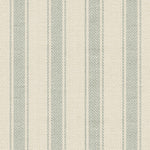 A close-up of the gentle striped wallpaper, displaying a refined texture with soft green and beige stripes. The pattern provides a subtle yet elegant backdrop, suitable for various interior designs that aim for a light and airy feel.
