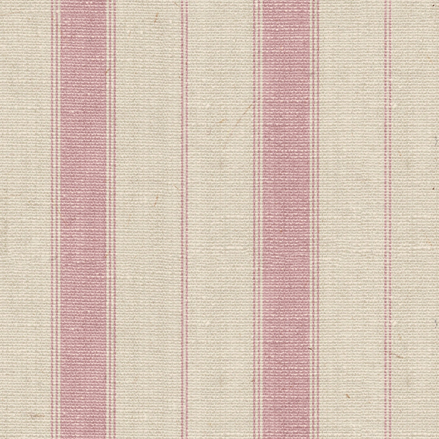 Textured wallpaper with vertical stripes in soft beige and muted pink tones, giving a subtle and elegant appearance suitable for sophisticated interior decor.