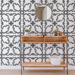 wallpaper, peel and stick wallpaper, Home decor, hand painted geometric wallpaper, hand painted wallpaper, bathroom wallpaper, slate wallpapers, 