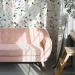 wallpaper, peel and stick wallpaper, Home decor, Pink Floral & Herbs Wallpaper , Floral wallpaper, bedroom wallpaper, pink wallpaper, mixed color wallpapers, green wallpaper