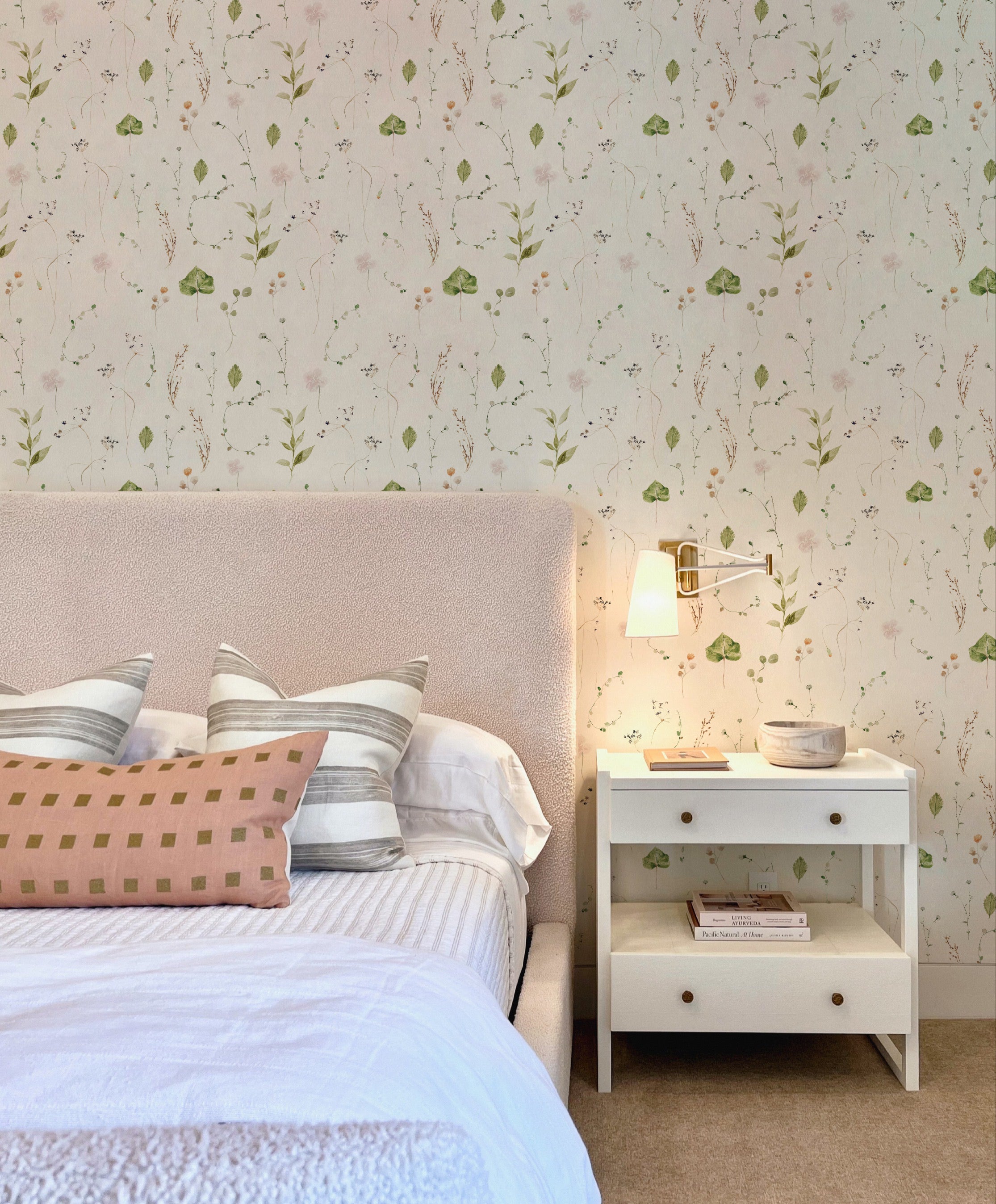 wallpaper, peel and stick wallpaper, Home decor, modern watercolor floral wallpaper, multicolor wallpaper, bedroom wallpaper,  floral wallpapers, 