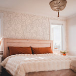 wallpaper, peel and stick wallpaper, Home decor, floral line abstract wallpaper, floral wallpaper, beige wallpaper, bedroom wallpapers,